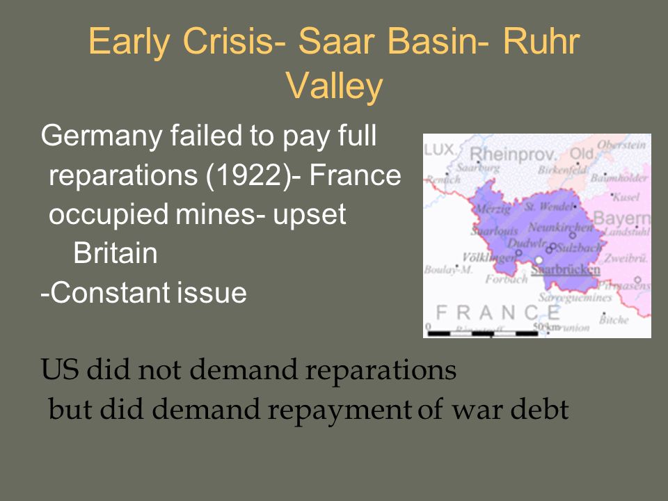 Plan for ruhr crisis